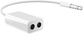 Resim N NEWTOP AD10 adaptör kablosu Splitter Jack 3.5mm çift bağlantı noktası Splitter çift fiş dinleme müzik ses OUT kulaklık evrensel ses uyumlu cep telefonları akıllı telefonlar tabletler MP3 çalarlar 