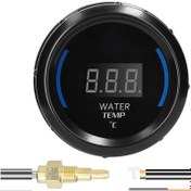 Resim 52mm Su Sıcaklık Ölçer Araba Dijital Metre Led Ekran K20877 