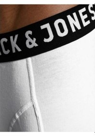 Resim Jack & Jones Erkek Boxer Sense Trunks 3-pack Noos - Beyaz 