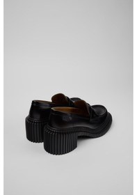 Resim Kadın Pix London Deri Makosen - Siyah Siyah 