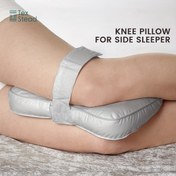 Resim Yan ve Sırt Uyuyanlar İçin Ergonomik Diz Yastığı - Bacak Arası & Altı Destek, %100 Polyester, Makinede Yıkanabilir, Beyaz - Omurga Hizalama ve Basınç ile Daha İyi Uykuya Yardımcı, Yan Uyku Yastığı, Kontür Tasarım, Yumuşak Kumaş, Sağlık Odaklı Kullanıcılar İçin 