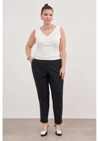 Resim Myline Drape Detaylı Bluz-3350 Beyaz 