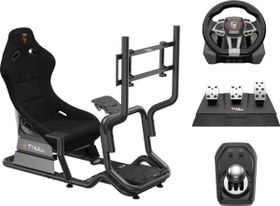 Resim Thull Gaming Yarış Si̇mülatörü Kokpi̇ti̇ ve Yarış Di̇reksi̇yon Viites Pedal Seti̇ Thl-Gdpcr-01 