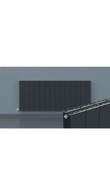 Resim İconi Neva Yatay Duble Alüminyum Dizayn Radyatör Krom Kapak - 600 X 817 