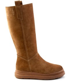 Resim Bambi Toprak Süet Hakiki Deri Kadın Çizme K03032160502 