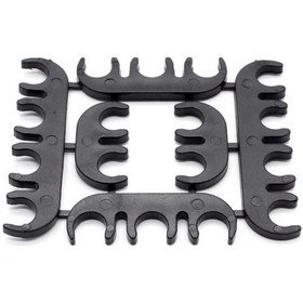 Resim Fortunelane Siyah Plastik Kabloları 2-4 Tellere Uygun Sı-at02193-b 12 Adet 