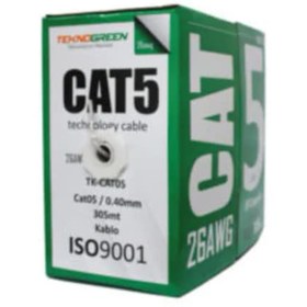 Resim Teknogreen Tk-Cat05 305M Cat5 0.40Mm Cca Kablo 