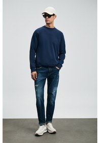 Resim Lufian Erkek Edgar Spor Slim Fit Jean Pantolon 112200229 Mavi Mavi 