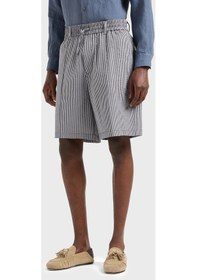 Resim Emporio Armani Erkek Short 3D1Pe2 1Npız 06F8 Gri-Beyaz Gri - Beyaz 