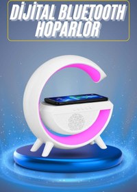 Resim Techno Stock Yeni Nesil Bluetooth Hoparlör Speaker 5.0 Taşınabilir G Şeklinde Powerbankli 