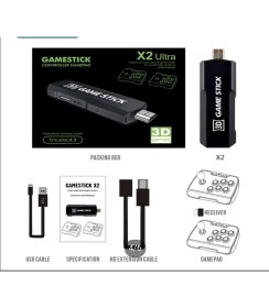 Resim Kablosuz Çift Joystick Retro Player Arcade 9000 Oyun Tv Bağlanan Atari Video Game Hd Oyun Makinası 