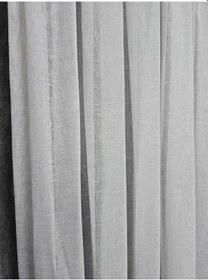 Resim Bbb Maria Keten Bantlı Tül Perde Ekru 1 E 3 Pileli Et3017 