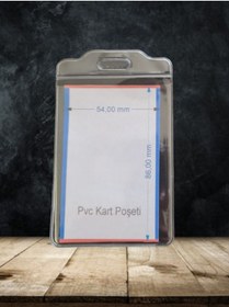 Resim Gempo 5 Adet Su Geçirmez Dikey Yaka Kartı Kılıfı Üniversal Model Kart Koruycu Pvc Yaka Kartlık 