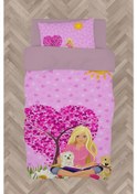 Resim Mekta Home Bebek Ve Çocuk Odası Barbie Ve Kalp Desenli Nevresim Takımı 