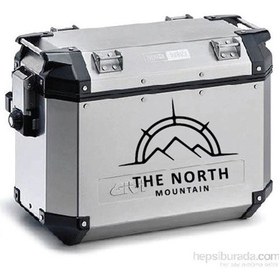 Resim The North Mountain Motosiklet Çanta Sticker Etiket Modeli 