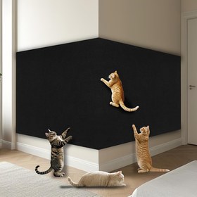 Resim Kendinden Yapışkanlı Kedi Tırmalama Pedi, Dayanıklı Polyester Ev Dekoru Duvar ve Mobilya için Çizilmeye Karşı Dirençli Keçe Mat, Çok Amaçlı ve Sağlam Kedi Tırmanma Tahtası, Etkileşimli Evcil Hayvan Kedi Tırmalama Matı 