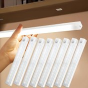 Resim 8/10 Adet LED Hareket Sensörlü Dolap Işıkları, USB İç Mekan Gece Lambaları - Mutfak, Gardırop ve Merdiven için Enerji Tasarruflu Polimer Lityum Pil (≤36V), Ev ve Ofis Kullanımı İçin İdeal 