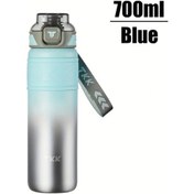 Resim Maxaccess Tkk 316 Paslanmaz Çelik Vakum Termos Blue 700ml Sızdırmaz Sıcak Soğuk Koruma 