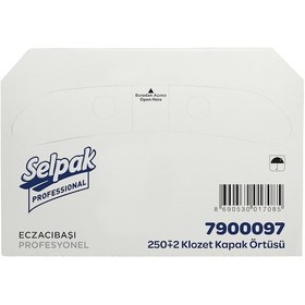 Resim Selpak Professional Klozet Kapak Örtüsü 250'li 