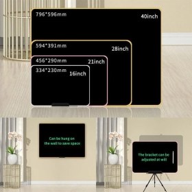 Resim Terletmez Shop Yazı Tableti Xl Büyük Boy 21 Inç LCD Çift Taraflı, Yetişkinler ve 3+ Çocuklar Için Yazı Tahtası, Çizim Yazma Karalama Tahtaları, Eğitim Öğrenme Aracı Için Çizim Tahtası 46 x 30CM Xlb-21 