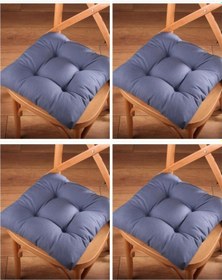 Resim Altınpamuk Altınpamuk 4'Lü Lüx Pofidik Petrol Sandalye Minderi Özel Dikişli 