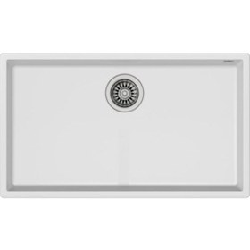 Resim Teka Square 72.40 Tg Beyaz Granit Mutfak Eviyesi 