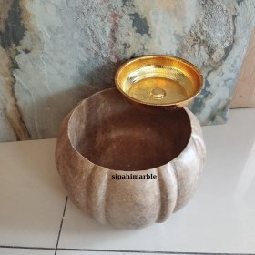 Resim Noche Traverten Kavuk Model Mini Kurna 