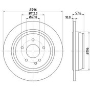 Resim FERODO DDF1234 Arka Fren Disk Havalı Vito W639 109 Cdı 2.2 111 115 119 122 03- Viano 3.2Cdı 2.2Cdı 04- Ø 296Mm- -Y 57.7Mm- -K 10Mm 