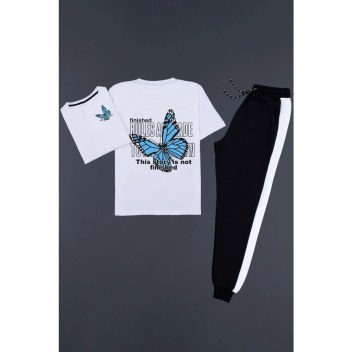 Kelebek Sırt Baskılı Eşofman Takımı