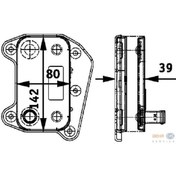 Resim BEHR Clc 52 000p A6461880301 Mercedes Tüm Araçlar Yağ Soğutucusu 611/646 Spr/vıto Cdı /jeep Wj 2.7 