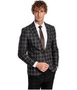 Resim Slim Fit Sivri Yaka Siyah Erkek Ceket 001 