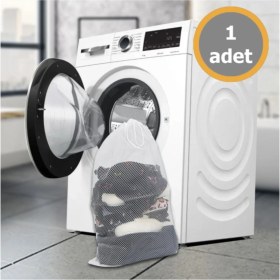 Resim Beyaz 60X80 cm Lüx Perde ve Çamaşır Yıkama Filesi Ipli, Dayanıklı ve Kullanışlı 