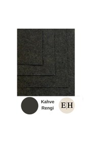 Resim Kahve Rengi Metrelik Ince Keçe Kumaş Keçe 1 Mm Aktivite Keçesi Renkli Keçe 1 Metre 100 Cm X 100 Cm 