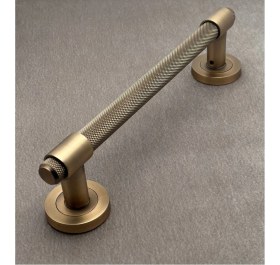 Resim Koldoor Punch Zamak A213 Mat Antik Sarı Çekme Kol Sürgülü Kapı Çekme Kolu 40 cm 1 Adet 