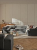 Resim S Home Design Concept Molly 4 Modül Köşe Koltuk, Sağ Köşe, Antrasit, Keten 290x210 