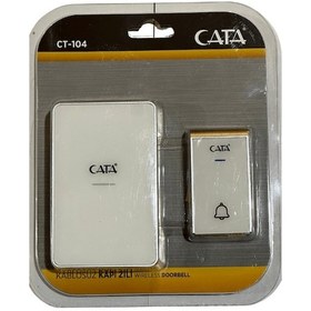 Resim Cata Ct-104 Kablosuz Kapı Zili Beyaz 2 Adet 