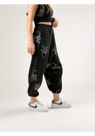 Resim Cocopelli Kurukafa Desenli Kadın Spor Şalvar Coc2733 Desenli 