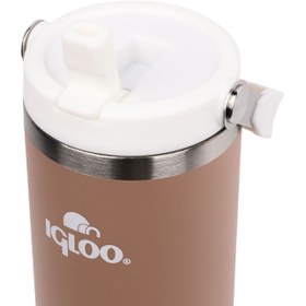Resim Çelik Termos - Igloo - Powder - 900ml - Kahve/Beyaz - 205788 