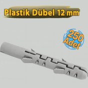 Resim Çim Plastik Dübel 12 mm Gri (250 Adet) Dübel 
