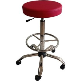 Resim Bar Taburesi Krom Yıldız Ayaklı Çemberli 