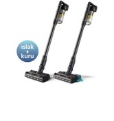 Resim Philips Tek Seferde Süpürür ve Siler Islak Kuru Şarjlı Dikey 