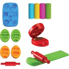 Resim Hamburger Oyun Hamur Seti 200 Gr. - Oyun Hamuru Seti - Hamur Setleri - Hamur Kalıpları Renkli 