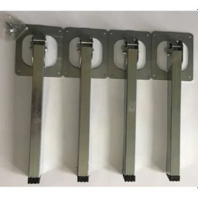 Resim Metal Katlanabilir Sofra Masa Ayağı 25 Cm 4 Adet + Vidaları 