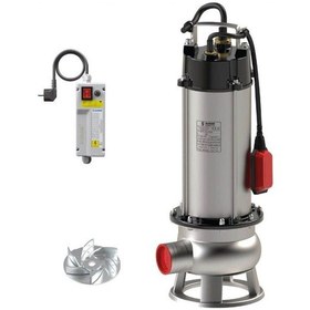 Resim Sumak Sdfv 30/2 İnox Komple Paslanmaz Vortex Çarklı Foseptik Dalgıç Pompa 220 Volt 3 Hp 16.5 Mss 