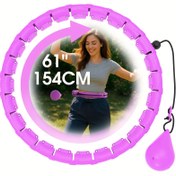Resim Ayarlanabilir 30 Nokta Artı Boyut Akıllı Fitness Halkası, Ağırlıklar ve Çıkarılabilir Halat Düğmeleri ile - ABS Egzersiz Ekipmanı Kadınlar için, Sevgililer Günü, Anneler Günü, Şükran Günü, Noel ve Yeni Yıl Hediyeleri için Mükemmel 