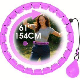 Resim Ayarlanabilir 30 Nokta Artı Boyut Akıllı Fitness Halkası, Ağırlıklar ve Çıkarılabilir Halat Düğmeleri ile - ABS Egzersiz Ekipmanı Kadınlar için, Sevgililer Günü, Anneler Günü, Şükran Günü, Noel ve Yeni Yıl Hediyeleri için Mükemmel 