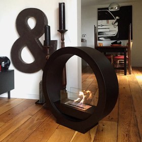 Resim Starfire Round Design Dekoratif Şömine 