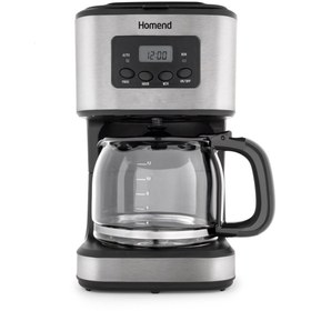 Resim HOMEND 5046h Inox Zaman Ayarlı Filtre Kahve Makinesi 