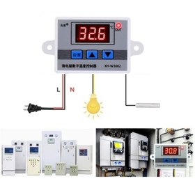 Resim ZAUSS Xh-w3002 220v Dijital Termostat Sıcaklık Kontrol Cihazı Kuluçka 