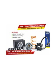 Resim Setup Motorcycle 50cc Motorlar Için Uzun Ömür Ve Performans Debriyaj Seti 